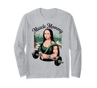 Mona Lisa Muscle Mommy Gym Fitness Bodybuilding Art Manga Larga