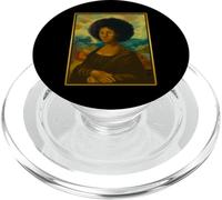 Mona Lisa Negra Afro Queen Mujer Africana Mes de la Historia PopSockets PopGrip para MagSafe