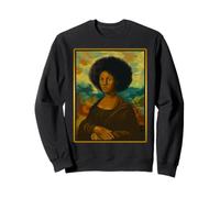 Mona Lisa Negra Afro Queen Mujer Africana Mes de la Historia Sudadera