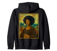 Mona Lisa Negra Afro Queen Mujer Africana Mes de la Historia Sudadera con Capucha
