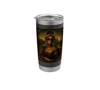 Mona Lisa Negra, Mes de la Historia Afroamericana Vaso térmico de acero inoxidable de doble pared