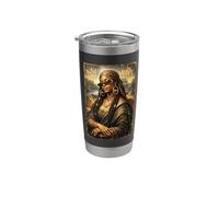 Mona Lisa Negra, Mes de la Historia Afroamericana Vaso térmico de acero inoxidable de doble pared