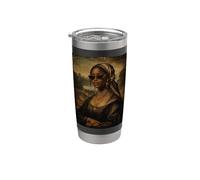 Mona Lisa Negra, Mes de la Historia Afroamericana Vaso térmico de acero inoxidable de doble pared