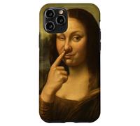 Mona Lisa Nose Picking Divertido Humor Sarcástico Meme Gráfico Carcasa para iPhone 11 Pro