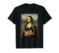 Mona Lisa Piglet Retrato Arte Pintura Camiseta