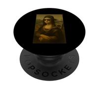 Mona Lisa Street Style Rap Art Boombox Gafas de sol Cadena PopSockets PopGrip Adhesivo