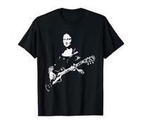 Mona Lisa Tocando Guitarra Diseño Camiseta