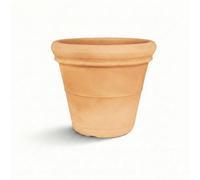 Monacis | Maceta Clásica de Resina para Interior y Exterior, Modelo Doppiobordo Liso, Resistente a la Intemperie (Impruneta, Ø 55 X 49H)