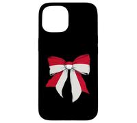 Mónaco Monacan Pride Flag Girl Coquette Bow Ribbon Carcasa para iPhone 15