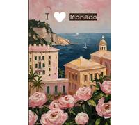 Monaco Travel Journal - Pink Trip Diary | I Love Monaco Notebook to Record Adventures in Europe | Souvenir Gift for Girls, Teens & Women | 120 Wide-Ruled Pages, Paperback