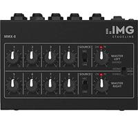 MONACOR 242860 MMX-8 - Mezclador de audio en miniatura en negro universal con conector jack