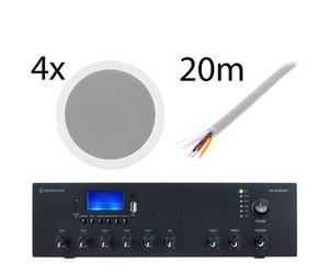 Monacor 4x EDL-28 PA-806DAP Bundle