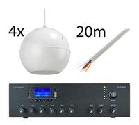 Monacor 4x EDL-420/WS PA-812DAP Bundle