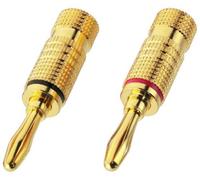 Monacor bp-100g Banana Oro Cable de conexión