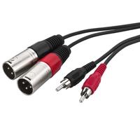 Monacor MCA-127P Cable De Audio RCA/Cinch A XLR 2 x 2 XLR 3m