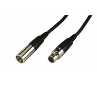Monacor MCM-500 / Sw Mini-Xlr-Kabel-Stecker Y Embrague Con Kabelknickschutz 5M