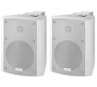 Monacor MKA de 50set/WS activo de 2 Vías altavoz estéreo sistema de cajas, 2 x 20 W color blanco