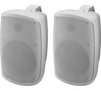 Monacor WALL-06SET/WS Sistema De Altavoces Estéreo Activo De 2 Vías, 2 X 30 W