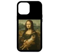 Monalisa con gato divertido dueño de gato amante Lisa Holding Kitty Carcasa para iPhone 12 Pro Max