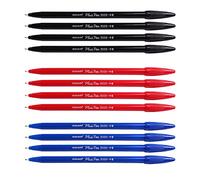 Monami Plus 3000 Office Sign Pen Felt Tip Water Based Ink Color Pen Complete Red, blue, black Dozen Box