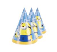 MonaParty Minions - Juego de vajilla de 39 piezas para decoración de mesa de cumpleaños infantil o fiesta temática