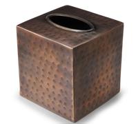 Monarca Morgada 19627 Caja de tejido de martillo a mano Soporte de cobertura cuadrada y dispensadora Caja de tejido resistente a la xido para oficin