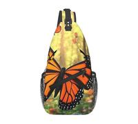 Monarch Butterflies And Lush Foliage - Bolso bandolera de viaje para hombre, mochila de senderismo