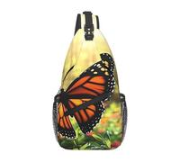 Monarch Butterflies And Lush Foliage - Bolso bandolera de viaje para hombre, mochila de senderismo