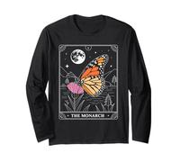 Monarch Butterfly Tarot Card Moon Zoo Day Trip Mujeres Niñas Manga Larga