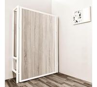 Monarka Cama abatible Vertical Modelo E-LOGIT (90x180 cm, Estructura Metálica en Blanco)