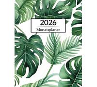 Monatsplaner 2026: Ein Jahr von Januar 2026 bis Dezember 2026, Din A4