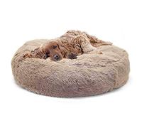Monba Sofá cama para perros extremadamente suave y ultra grande con funda extraíble, lavable, redondo, cojín de nido de gato, tapete ortopédico para mascotas con cremallera