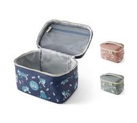 monbento - Bolsa Termica Infantil Frosty azul Wolf - Nevera Portatil 5 L para Fiambrera, Botella y Tentempiés - Bolsa Comida Niños Ideal para el Colegio o el Picnic - Personalizable - Motivo Lobo