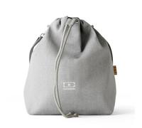 monbento - Bolsa Térmica para Comida Fresh gris Coton - Lunch Bag 5,7 l con Correa Extraíble - Ideal para Llevar una Fiambrera + Botella + Cubiertos al Trabajo o de Picnic