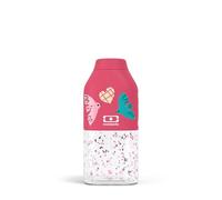 MONBENTO - Botella de Agua para Niños MB Positive S rosa Birds - Botella Agua sin BPA Niños 330ml - Ideal para Escuela, Picnic, Deporte - Cantimplora infantil Segura y Duradera - Pájaros