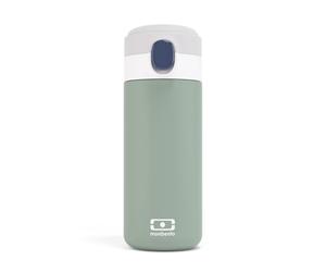 MONBENTO - Botella Termica MB Pop Natural - 360ml - Mantiene Bebidas Calientes/Frías hasta 12 Horas - Pequeña Botella Termica para Niños Escuela/Parque y/o para Adultos en un Bolso - Sin BPA - Verde