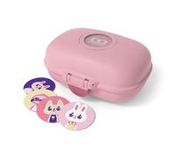 MONBENTO - Caja de Merienda Infantil MB Gram Blush - Caja de Merienda para Niños - Ideal Escuela o Parque - Sin BPA - Segura y Duradera - Rosa