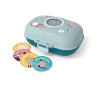 monbento - Caja de Merienda Infantil MB Gram Capy - Capibara - Caja de Merienda para Niños - Ideal Escuela o Parque - Sin BPA - Segura y Duradera - Azul Verde