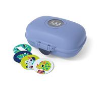 MONBENTO - Caja de Merienda Infantil MB Gram Infinity - Caja de Merienda para Niños - Ideal Escuela o Parque - Sin BPA - Segura y Duradera - Azul