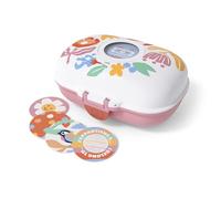 monbento - Caja Merienda Niños Gram graphic Papercut - Fiambrera Merienda sin BPA ideal para la Escuela, Picnics, Vacaciones - Snack Box con Motivo Floral para Niños - Personalizable y Resistente