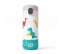 monbento - Cantimplora Termica Infantil Pop azul Dino - Botella Agua Niños 360ml para Bebidas Calientes/Frías hasta 12 horas - Botella Termica Infantil Ideal para Escuela - Sin BPA - Dinosaurios