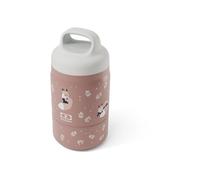 Monbento Handy Fox Fiambrera Térmica 2 Compartimentos 350 Ml + 150 Ml, Total 500 Ml, Asa Integrada, Interior En Acero Inoxidable, Diseño Zorro