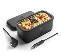 monbento - MB Warmer Onyx - Fiambrera Electrica Comida con Cable para el Coche - Tazón Calentado - Bento Calentado - Fiambrera Bento Trabajo - Segura y Duradera - Negro
