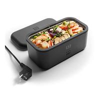 monbento - MB Warmer Onyx - Fiambrera Electrica Comida - Tazón Calentado - Bento Calentado - Fiambrera Bento Trabajo y Viajes de Negocios - Mantene El Calor - Eficaz Segura y Duradera - Negro