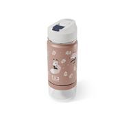 Monbento Twisty Fox Botella Térmica 2 En 1 Para Snacks Y Bebidas 300 Ml + 120 Ml, Con Pajita Y Compartimento Integrado Transparente