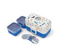 monbento X Catimini- Fiambrera Infantil MB Tresor Blue Terrazzo - Lonchera para Niños 3 Compartimientos - Caja de Merienda - Ideal Escuela/Parque - Sin BPA - Segura y Duradera - Azul