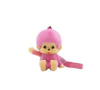 Monchhichi Figura Luminosa LED Rosa 8 cm, Luz Nocturna Decorativa con Pila CR2032, Iluminación Ambiental Suave para Dormitorio, Mesita de Noche y Decoración