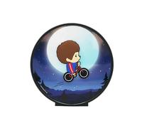 MONCHHICHI - MONCHHICHI Monta en Bicicleta Decoración Iluminada - 20 cm cm-USB-C