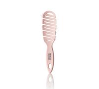 MONCHO MORENO Mini Magic Brush - Cepillo de Viaje Desenredante Sin Tirones para Cabello Seco - Antirotura y Antifrizz con Púas de Jabalí, Aporta Brillo Natural - Cabello Fino, Grueso y Rizado (Rosa)