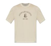 Moncler - Archive Logo T-Shirt - Tops - Hombre - Beige - XL -